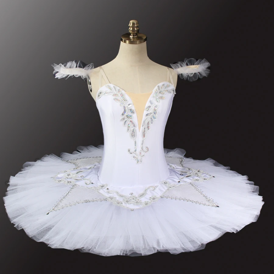 professional ballet tutu skirt  Raymonda, Paquita white swan lake ballet costumes classical ballet pancake tutus dress