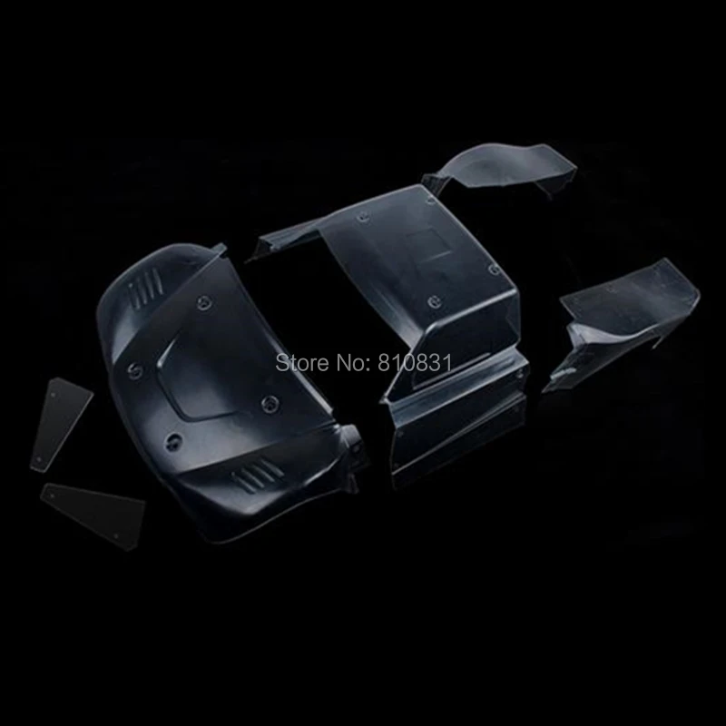 Fully transparent car shell kit for 1/5 LOSI 5IVE-T ROVAN LT KM X2 DTT