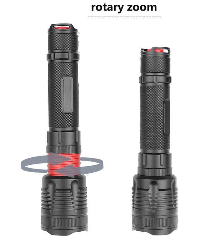 Litwod Z25P78 Original CREE XHP70.2 32w powerful zoom lens Tactical LED Flashlight torch 10000mAh 26650 18650 Battery