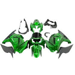 Motorcycle ABS fairings kit for Kawasaki Ninja250 2008 2009 2014 EX250 08-14 ZX250R black flame green injection mold fairing kit