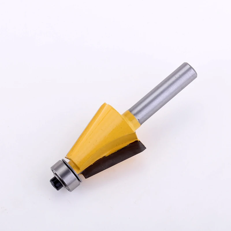 1pc 8mm Shank 15 Degree Chamfer & Bevel Edging Router Bit  woodworking cutter woodworking bits