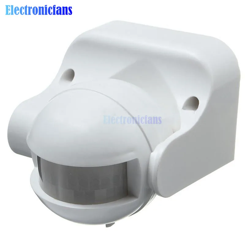 PIR Infrared Motion Sensor Detector Movement Switch Max 12m 50Hz 3-2000LUX 220-240V AC 50Hz 180 Degree Outdoor IP44 Security