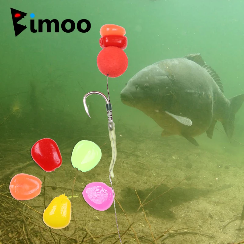 Bimoo 50PCS Carp Fishing Soft Fake Corn Fragrant Artificial Silicone Corns for Pop Up Hair Rig