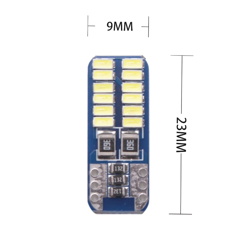 10pcs T10 LED 194 W5W 24 LED 3014SMD CANBUS Car Marker Parking Side Wedge Light Reading Light License Plate Lights 12v - view 4