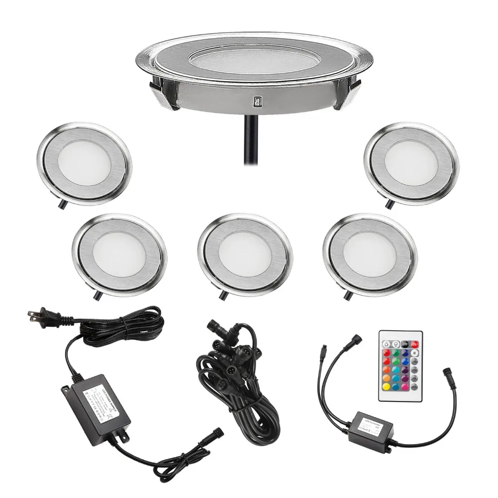 Luces LED de cubierta de 58mm, 0,5 W, 7LM, SMD3350, enchufe para UE/EE. UU./REINO UNIDO/AU, decoración de caminos de jardín al aire libre, foco