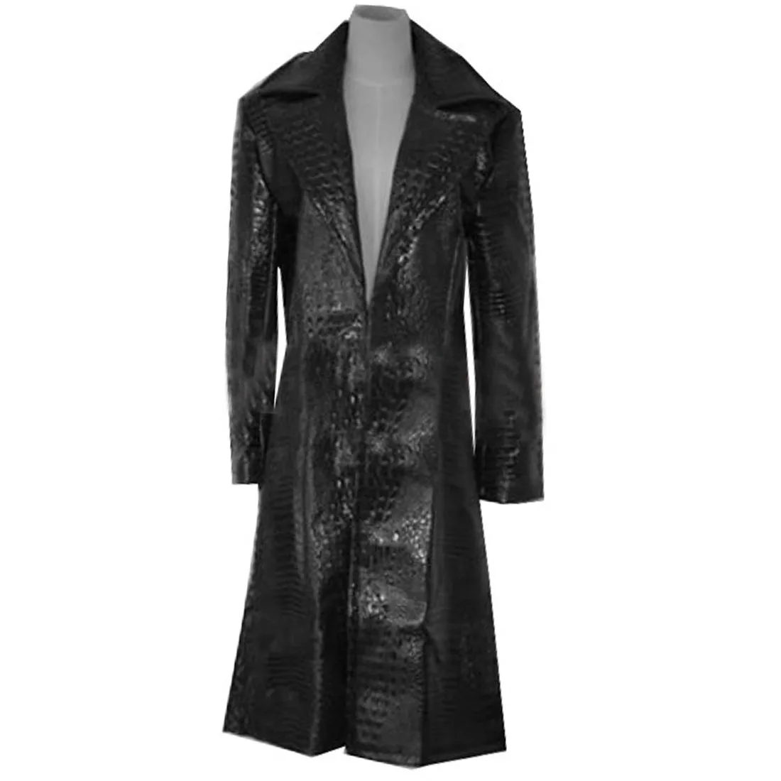 2019 The Matrix Morpheus black Trench Cosplay Coat Costume