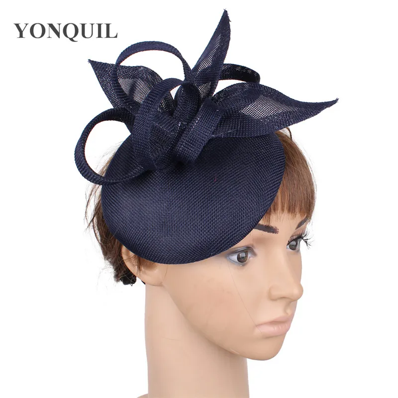 Lila Nachahmung Sinamay Fascinator Kopf bedeckung für Kentucky Derby Kirche Hochzeits feier Rennen Frauen Braut ereignis Anlass Hut – Detail 24
