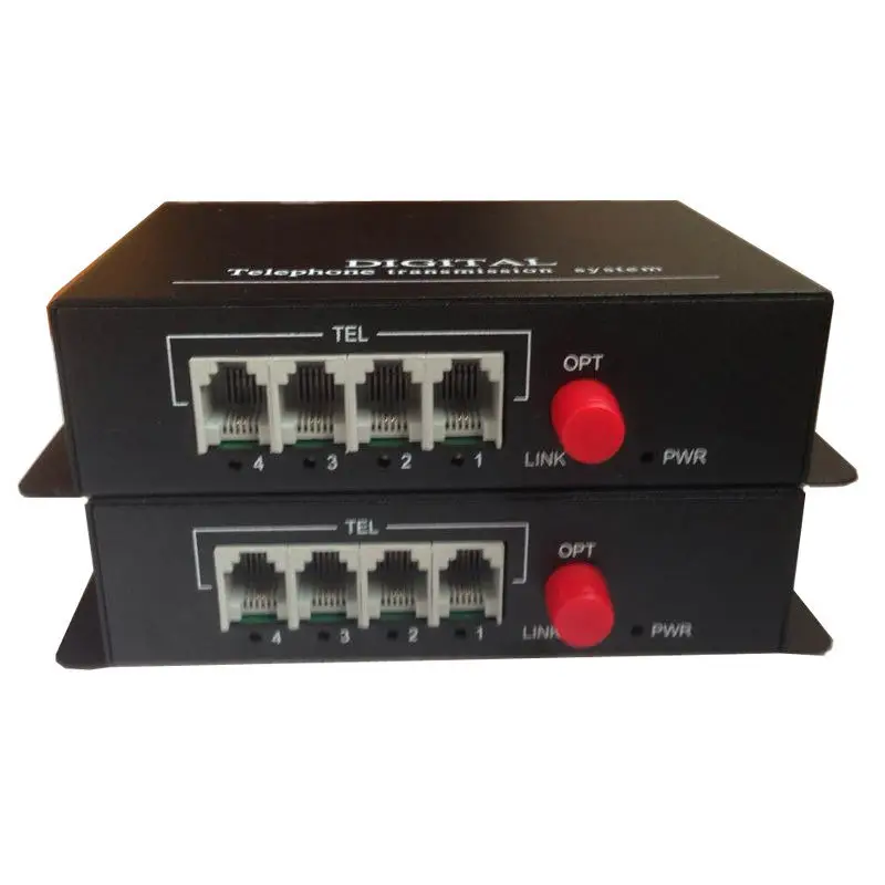 

4CH PCM Voice Telephone Fiber optical Media Converter,FC Singlemode 20Km