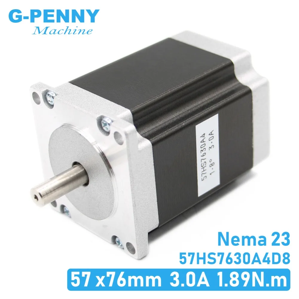 

NEMA23 cnc stepper motor 57 x76mm1.89N.m 4-Lead 1.8deg Nema 23 3A 270Oz-in D=8mm For CNC machine and 3D printer! high quality