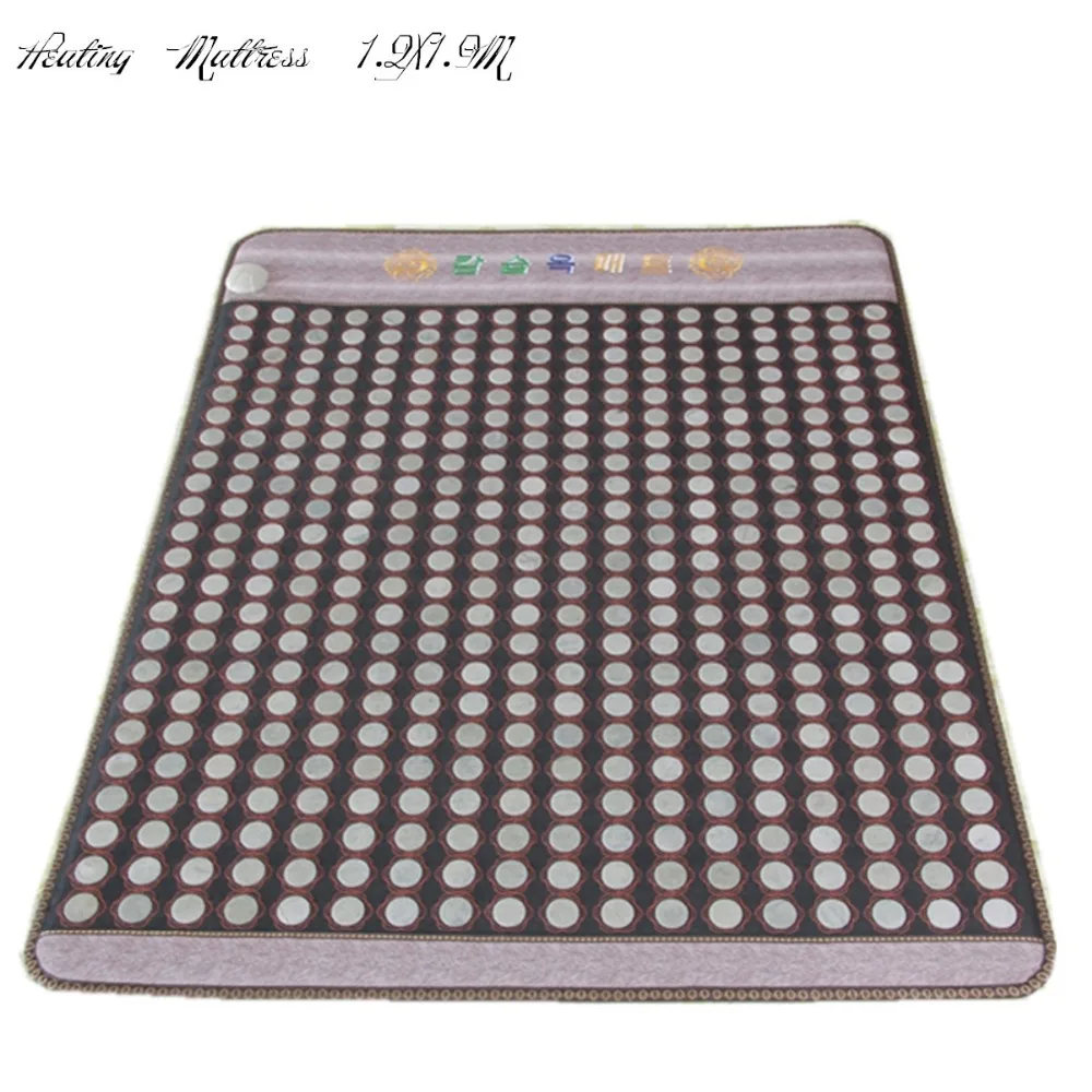 

2019 Good new! Natural tourmaline jade heating mattress Infrared heat mattress jade physical therapy sleeping mat 1.2X1.9M