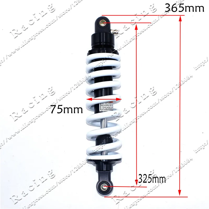 325mm Length Rear Shock Fit for Off-Road Motorcycle Absorber Damping Adjustable 325 Long After The Shock for Chinese Dirt Bike