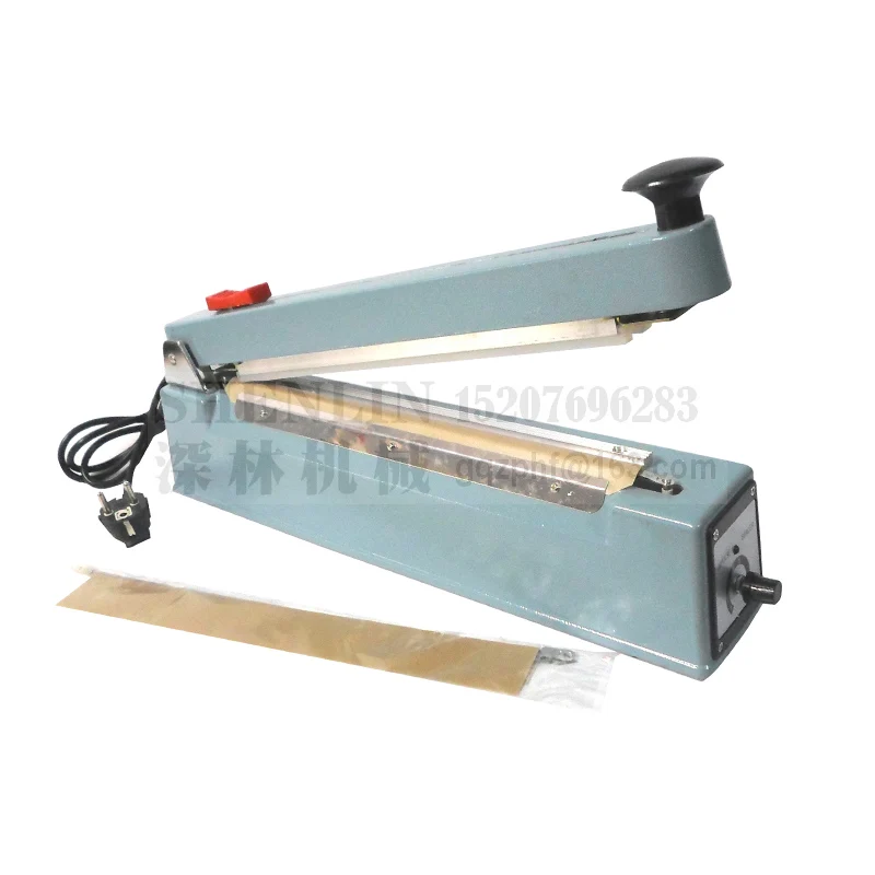 Manual bag sealing machine impulse package heating sealer SFC200/300 Hand held bag sealer with cutting knife film cutter sealer