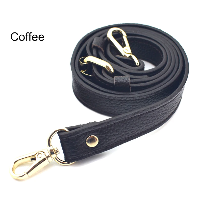 Adjustable 120 cm Long Genuine Leather Bag Strap Women Bags Handles Replacement Shoulder Belt Handbags Accessories Part KZ0358-1