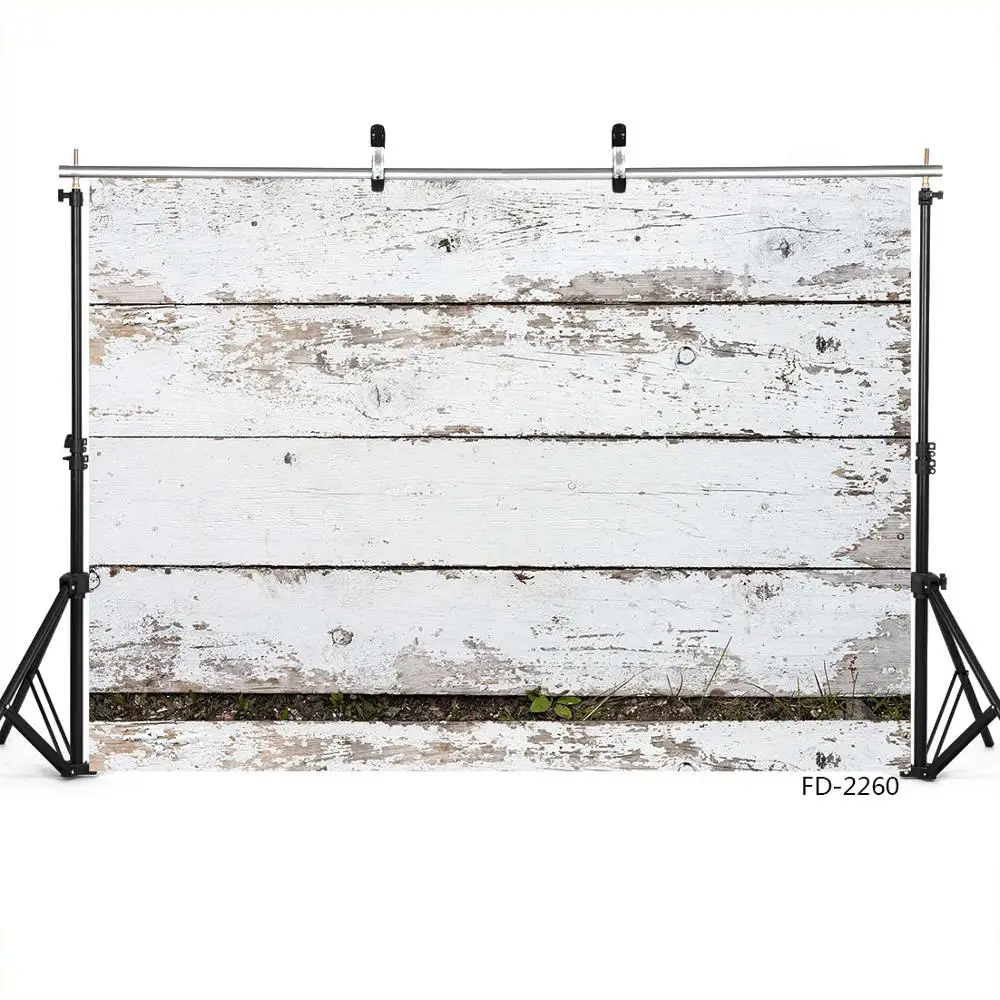 White Wooden Board Texure Vinyl Backdrops for Photography Portrait Baby Children Goods Photo Background Photo Studio Photobooth