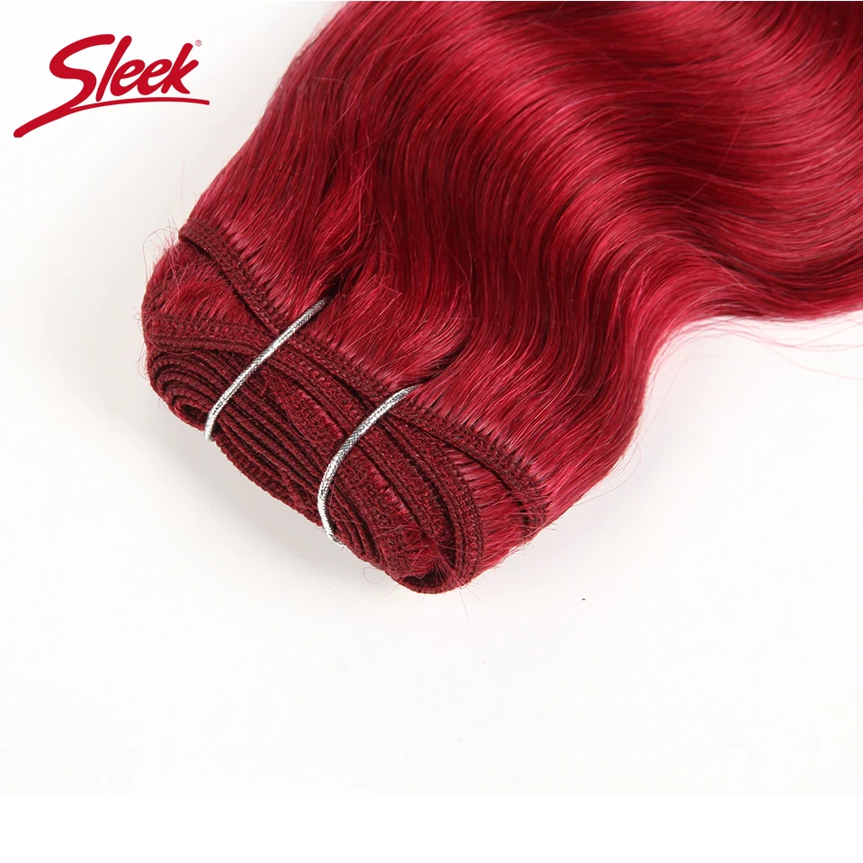 Şık Brezilyalı Doğal Vücut Dalga Saç 1 Paket Renkli #27 #30 # 99J # Bordo Kırmızı Remy insan saçı örgüsü uzantıları 10-22 Inç
