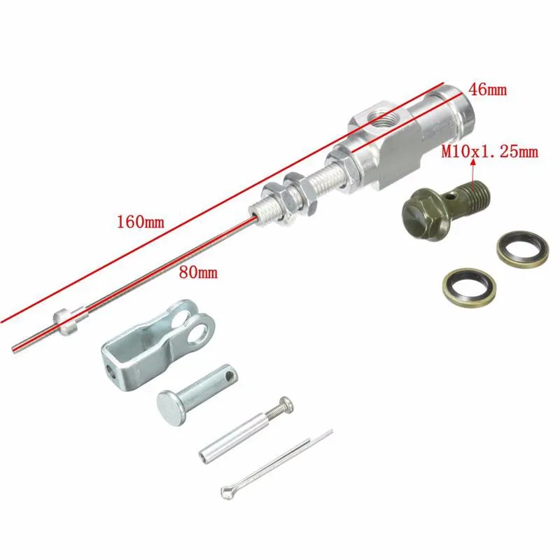 Sclmotos- Motorcycle Modified Hydraulic Brake Clutch Cable Hydraulic Clutch Pump Cylinder Pump M10x1.25mm