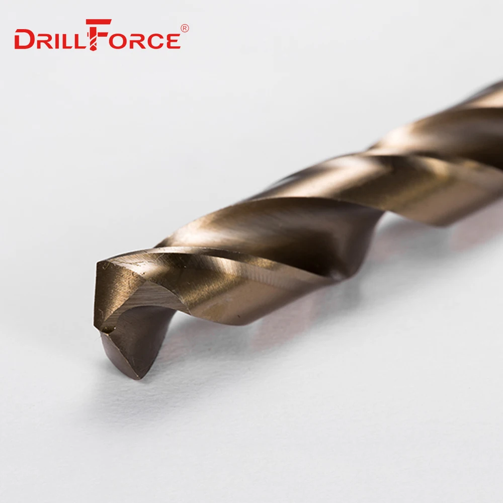 1PC Drillforce M42 Cobalt Drill Bit Set, HSS-CO Drill Set 7.6-14MM, for Drilling on Hardened Steel, Cast Iron &Stainless Steel