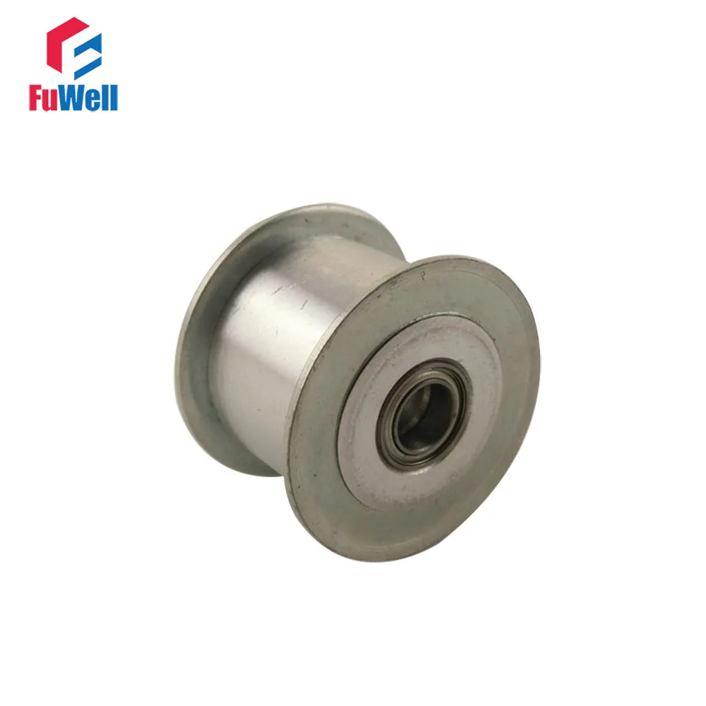 HTD 5M-25T Timing Idler Pulley 16/21/27mm Belt Width Bearing Synchronous Wheel Without Teeth 5/6/7/8/10/12/15mm Bore Idle Pulley