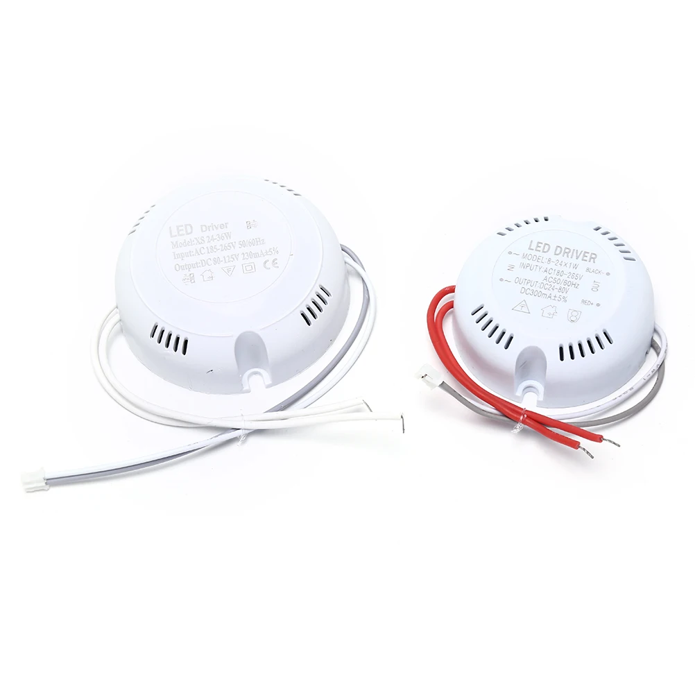 1 Pcs 24W 36w 220v Round Driver LED Driver ceiling Driver Lighting Transform For LED Downlights lights