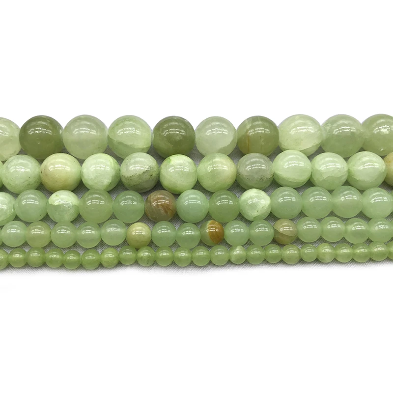 Natural Dark Green Chalcedony 4/6/8/10/12mm Round Loose Bead Bracelet Necklace Earrings Making Jewelry Craft Findings Handmade