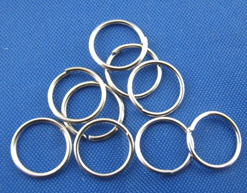 Free Shipping 600pcs Silver Tone Open Jump Rings 8mm Dia. Jewelry Findings J0884