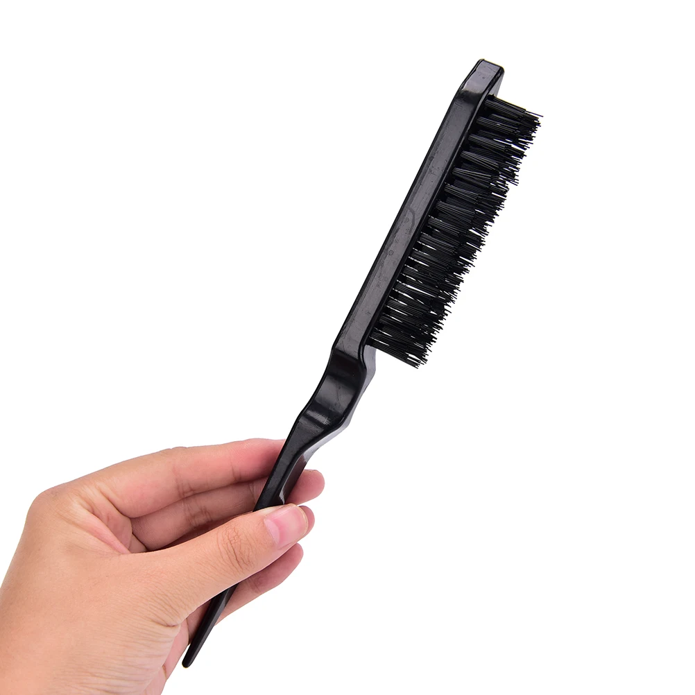 1Pc Black color 23CM Pro Salon Hairdressing Teasing Back Hair Combing Brush Slim Line Styling Comb High Quality