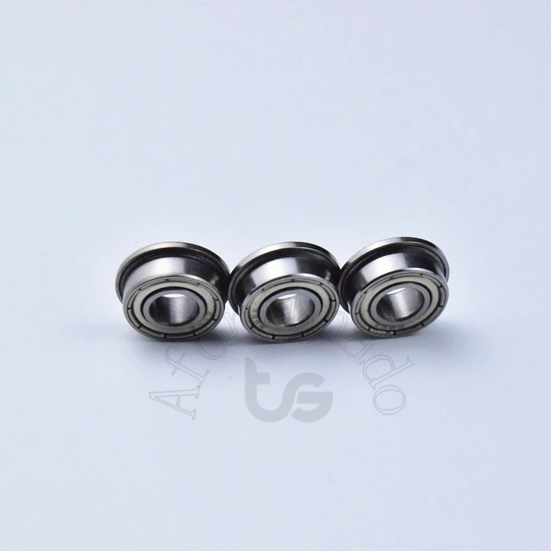 Flange Bearing 10pcs F686ZZ 6*13(15)*5(mm) free shipping chrome steel Metal Sealed High speed Mechanical equipment parts