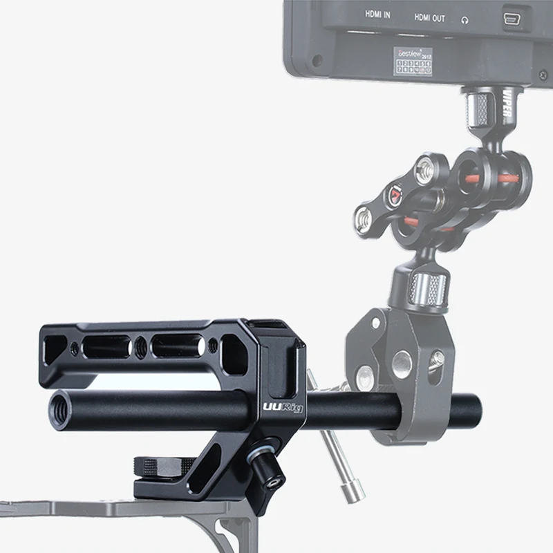 UURig R008 Camera Top Handle Hand Grip Handgrip Arri Locating Screw Monitor Mic Rig Cold Shoe for Nikon Canon Sony DSLR Camera