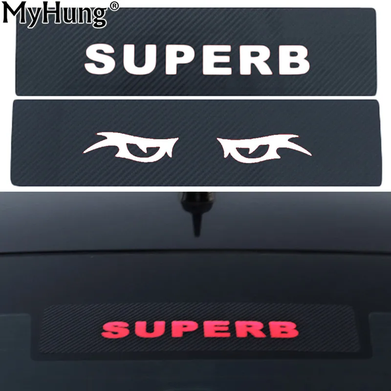 

Brake Light Sticker For SKODA Superb 2016 2017 High Mount Stop Lamp Stickers Carbon Fiber Decoration Car Accessories Car-Styling