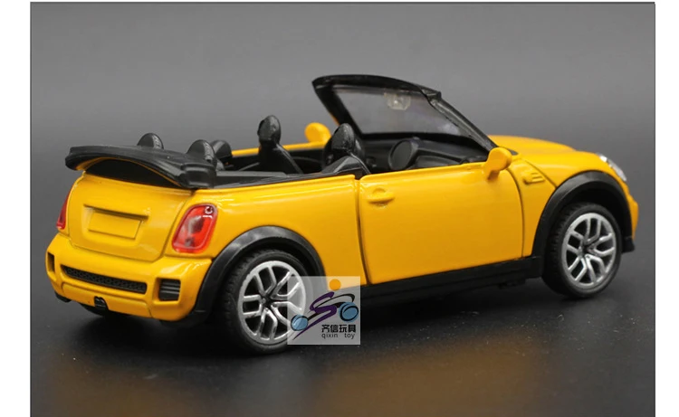 High Simulation Exquisite Kid Toys New \\ Original Convertible Mini Cooper s Model 1:32 Alloy convertible Car Model Gifts