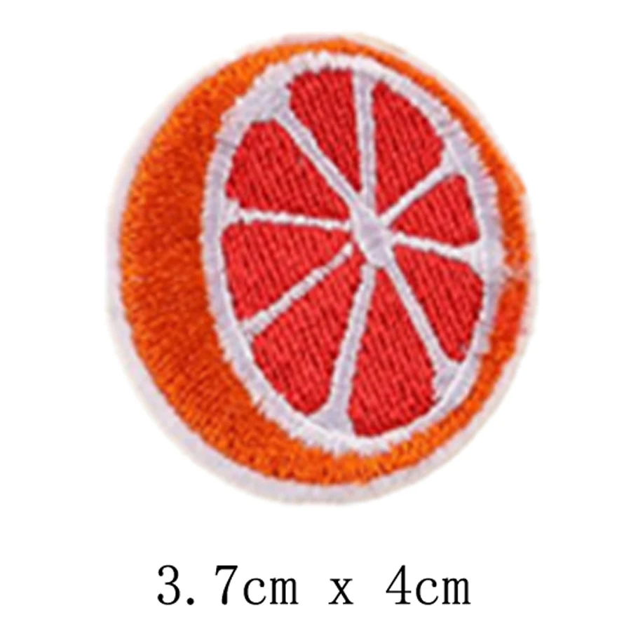 Oranges Fruit Patches for Clothing Iron Embroidered Applique Iron on Patch Sewing Accessories Badge Stickers for Clothes Bag