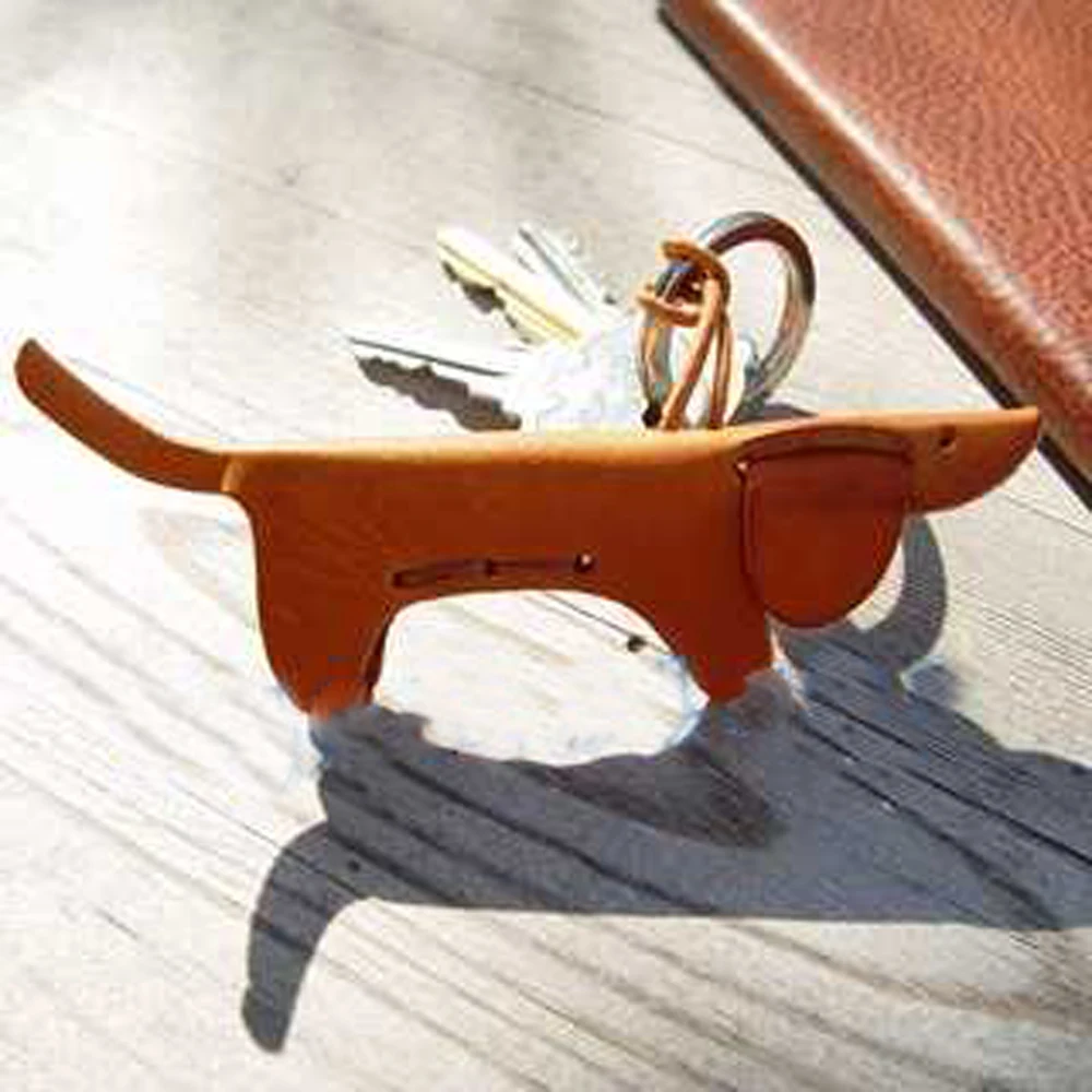 DIY cute dog leather craft bag key ring hanging decoration die cutting knife punch mould template tool