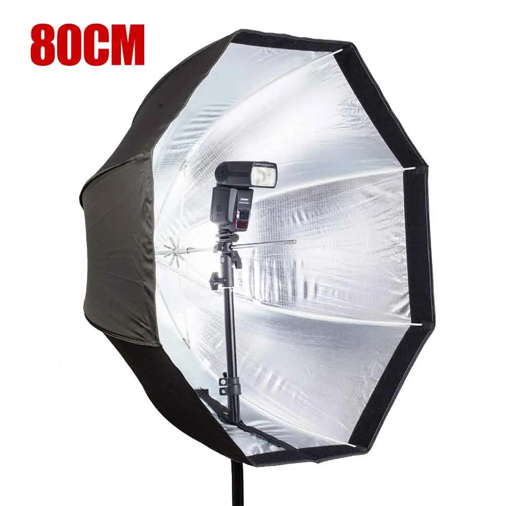 

80cm Umbrella Shape Softbox Octagon Soft Box Reflector for Speedlite Flash Photo Box