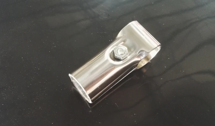 25mm Edelstahl Rohrverbinder Festen Teilen Einzel Rod Rundrohr Rack Fitting Tube Joint Zubehör 4 stücke