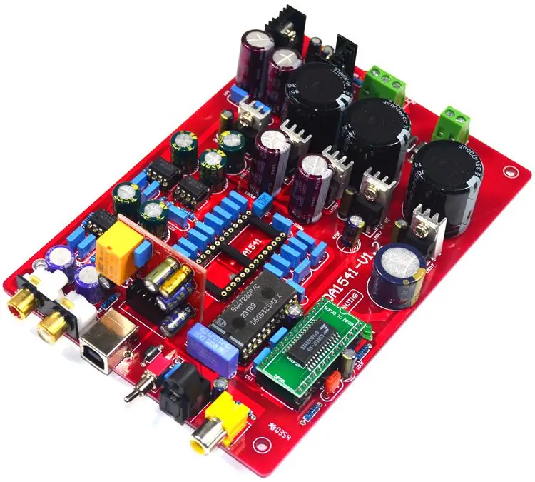 

CS8412+NE5534 YJ00122-TDA1541 Fiber Coaxial Decoder Board (With USB, not includingTDA1541and SAA7220 IC)