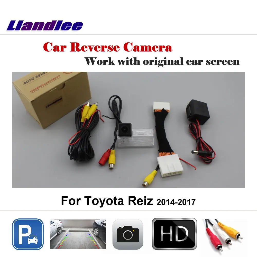 

For Toyota Reiz 2014 2015 2016 2017 Car Rear View Rearview Camera Back Reverse Parking CAM NTSC PAL RCA AUX HD CCD Night Vision