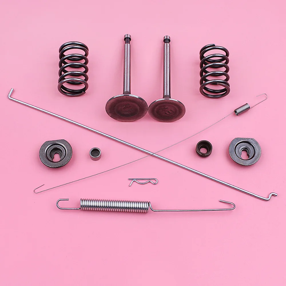 Intake Exhaust Valve Governor Link Rod Return Spring Set For Honda GX390 13HP GX 390 Stem Seal Cap Lawn Mower Engine Spare Part