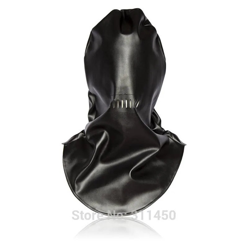 Faux Leather Guillotine Hood Head Restraint Role Play Executioners Cosplay Kinky Fetish Halloween Costumes