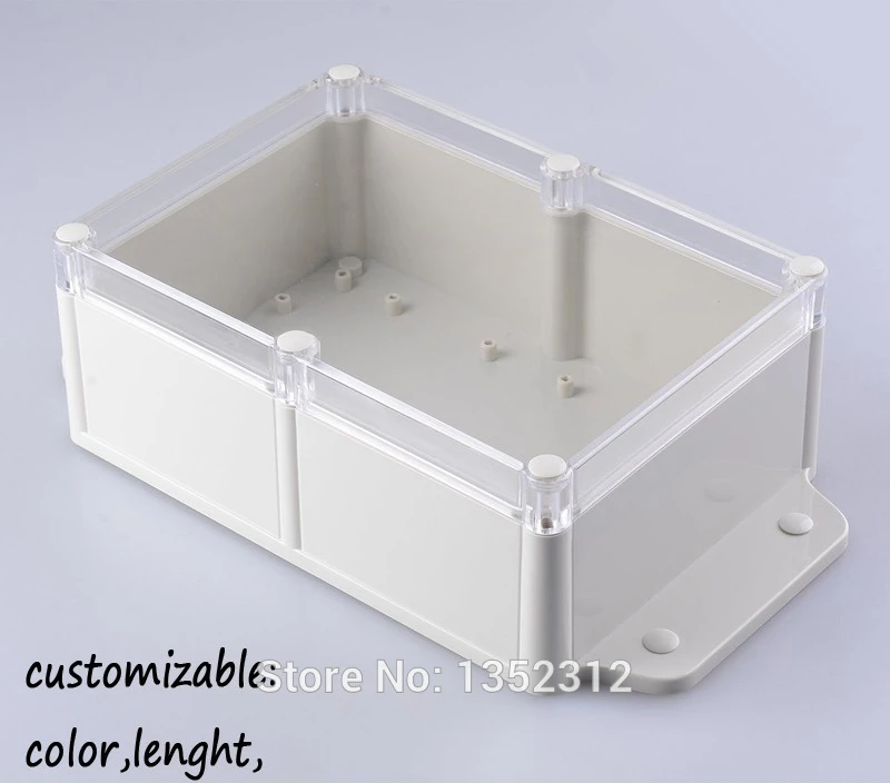 8 pcs/lot 260*143*78mm IP68 waterproof instrument box weatherproof electronic box plastic DIY junction switch distribution box