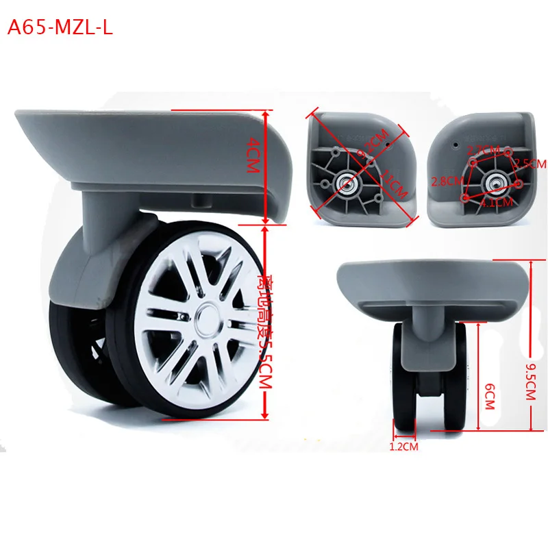 A65-MZL Luggage Wheel Repair Universal Travel Suitcase Parts Rubber Accessories Replacement   Spinner