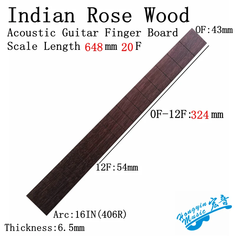 A Grade Indian Rosewood Electric Acoustic Classical Guitar Finger Board 650 648 Chord Length Making guitar material accessories