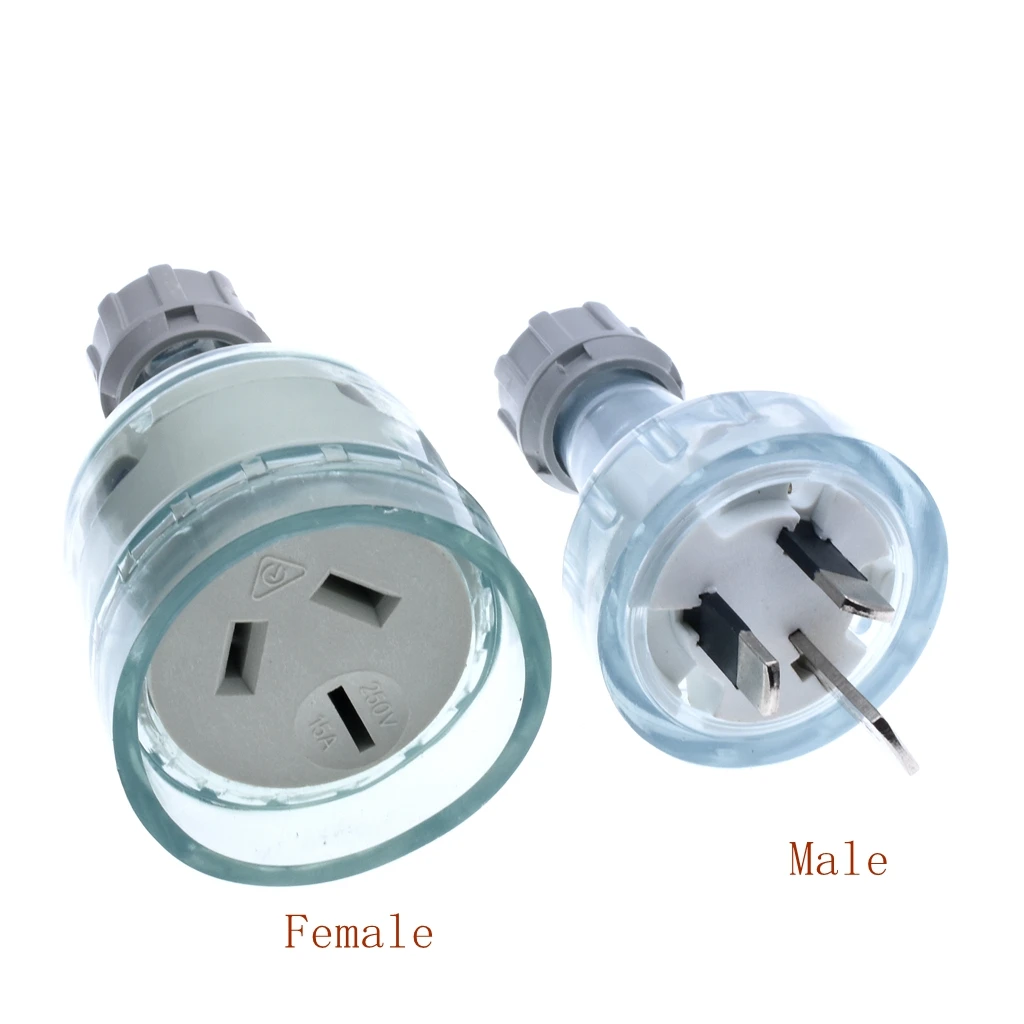 1 pcs SAA Rewirable Plug Socket Australian Female Socket 3 Prong Electrical Socket Grounded Rewire Socket DIY Assembled