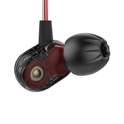 Imagen 2 del producto KZ ZSE-auriculares intrauditivos dinámicos con doble controlador, Monitor de Audio, auriculares con aislamiento de ruido, auriculares deportivos de música HiFi