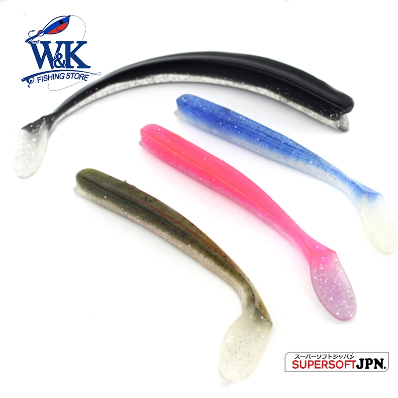 Hot-Sale Soft Bait 14cm 4 pcs/lot Pollock Cod Bass Lifelike Fishing Lure Flexible Vinyl Saltwater Fishing Jigging 5.5\