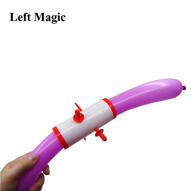 1set Sword Through Balloon close up magic tricks Balloon Recovery magician props Mentalism Illusions accessories  E3087