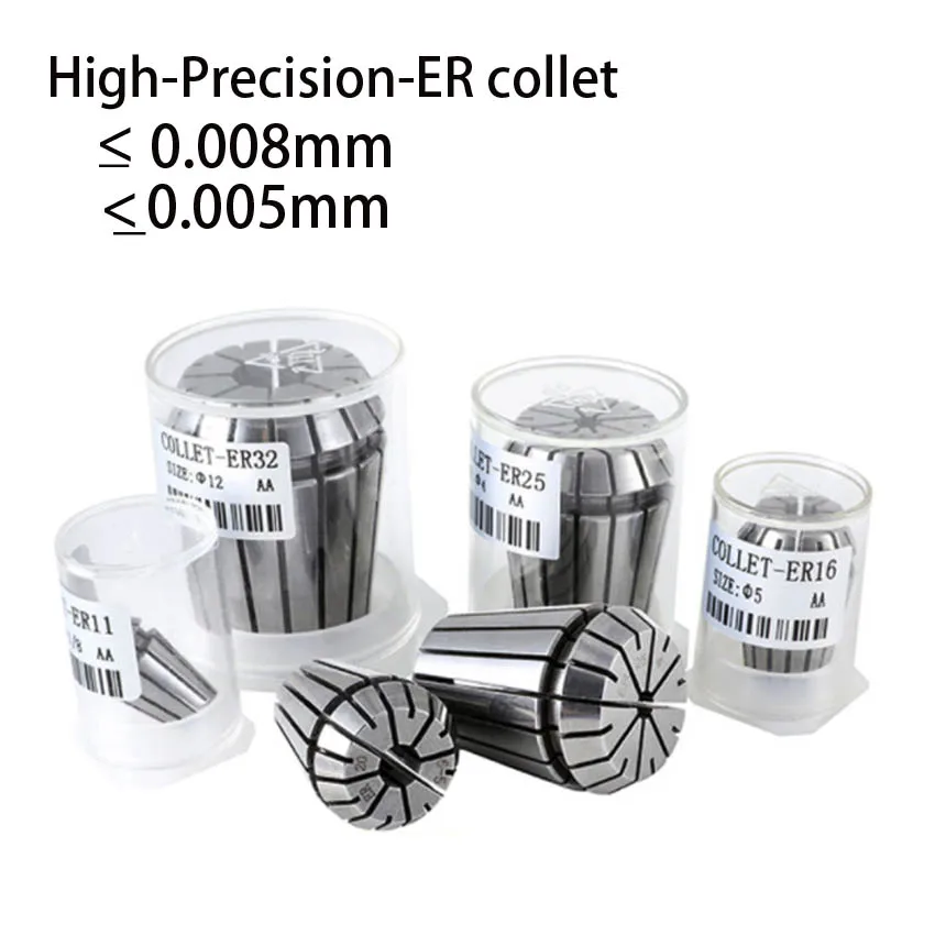 high precision ER8 ER11 ER16 ER20 ER25 ER32 ER30 runnot 0.008mm collet long tool life ER collet chuck precision tool holder