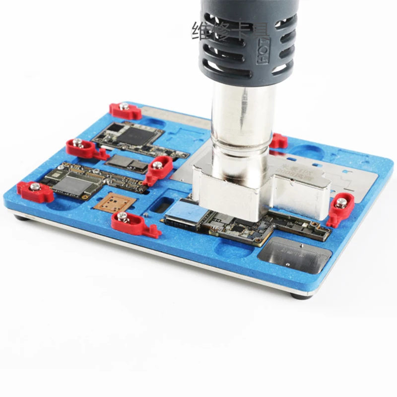 Resistenza Alle alte Temperature PCB Holder Apparecchio di Stazione di Lavoro per iPhone X XS XS MAX Scheda Madre Piantagione di Latta Con BGA Stencil