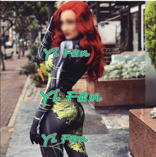 Poison Ivy Cosplay Costume 3D Printed High Quality Spandex Halloween costume for woman female superhero Bodysuit