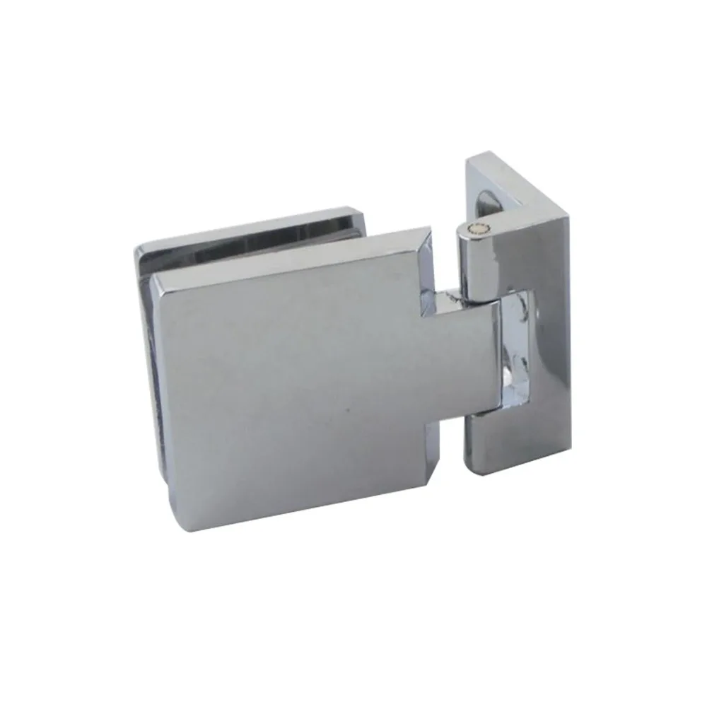 Cupboard Cabinet Wall to Glass Door Hinges Pivot Clamp Fit 5-8mm Thickness Shower Glass Hinge Clip