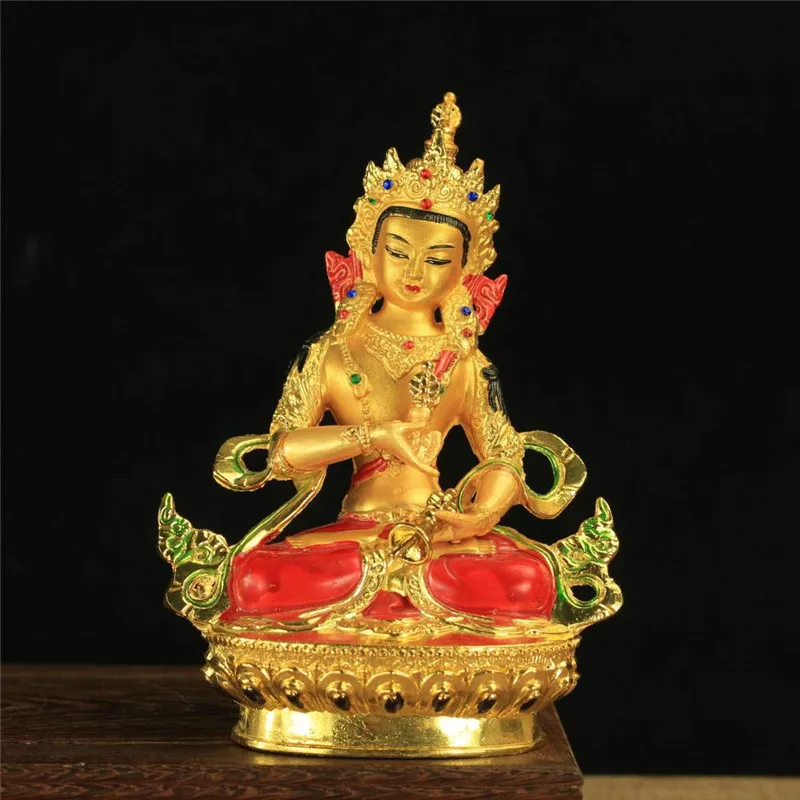 

6 inch Buddhist Alloy Metal Colored Vajrasattva Buda, Efficacious Sculptures Home Decor